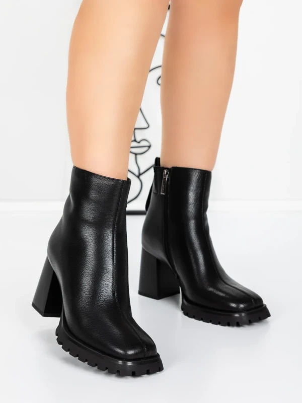 Ghete Dama din piele naturala K23574-8480 BLACK | JOSE SIMON