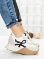 Pantofi Sport Dama cu Platforma 3A1 WHITE | MEI