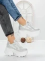 Pantofi Sport Dama cu Platforma 3561 WHITE | MEI