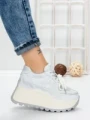 Pantofi Sport Dama cu Platforma 3570 SILVER | MEI