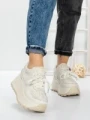 Pantofi Sport Dama cu Platforma 3570 BEIGE | MEI