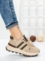 Sneakers Dama 5WL115 BEIGE-KHAKI | MEI