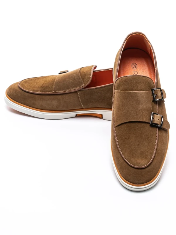 Mocasini Barbati din piele naturala 5NXE57 YELLOW | PANTOFUL