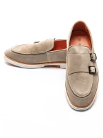 Mocasini Barbati din piele naturala 5NXE57 BEIGE | PANTOFUL