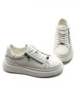 Pantofi Sport Barbati din piele naturala 5305 WHITE | ADVANCER