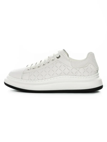 Pantofi Sport Barbati din piele naturala 5301 WHITE | ADVANCER