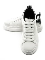 Pantofi Sport Barbati din piele naturala 3221X WHITE-BLACK | ADVANCER