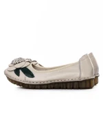 Balerini Dama din piele naturala 1817-6 CREAM | ADVANCER