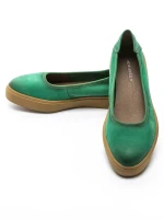 Balerini Dama din piele naturala N3301 GREEN | ADVANCER