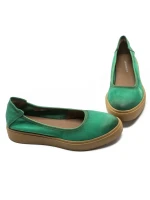 Balerini Dama din piele naturala N3301 GREEN | ADVANCER