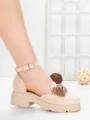 Pantofi Casual Dama 5H55 BEIGE | MEI
