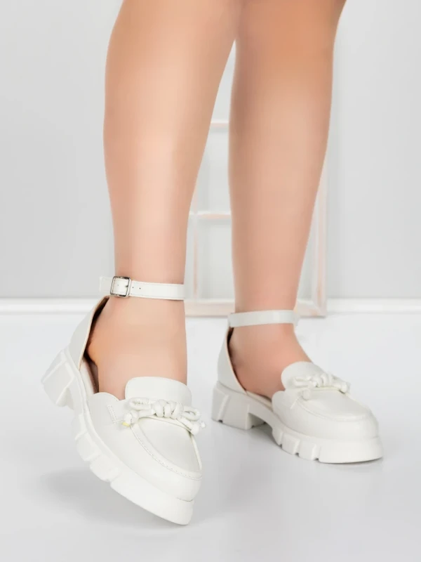 Pantofi Casual Dama 5H56 WHITE | MEI