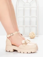 Pantofi Casual Dama 5H60 BEIGE | MEI
