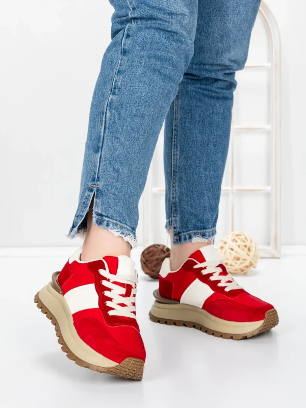 Sneakers Dama 5WL117 RED | MEI