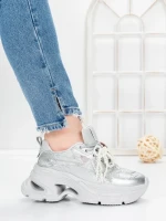 Pantofi Sport Dama cu Platforma 5WL120 GREY | MEI