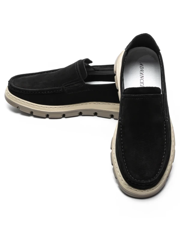 Mocasini Barbati din piele naturala 8063 BLACK | ADVANCER