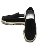 Mocasini Barbati din piele naturala 8063 BLACK | ADVANCER