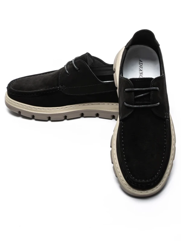 Pantofi Casual Barbati din piele naturala 8099 BLACK | ADVANCER