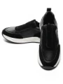 Pantofi Sport Barbati din piele naturala 12-182 BLACK | ADVANCER
