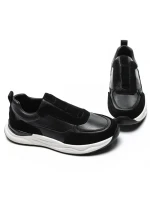 Pantofi Sport Barbati din piele naturala 12-182 BLACK | ADVANCER