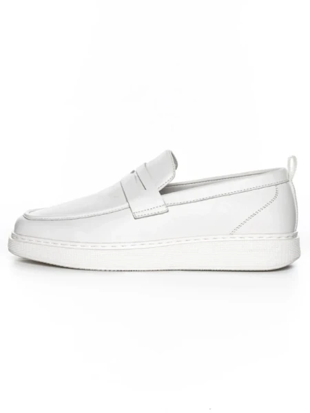 Pantofi Casual Barbati din piele naturala 12-187 WHITE | ADVANCER