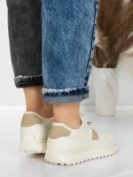 Pantofi Sport Dama din piele naturala KM5503 APRICOT | ADVANCER