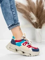 Pantofi Sport Dama din piele naturala 36899 BLUE | ADVANCER