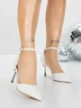 Pantofi Stiletto 5XKK81 WHITE | MEI