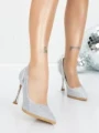 Pantofi Stiletto 5DC28 SILVER | MEI