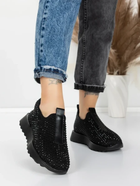 Sneakers Dama 5H67 BLACK | MEI