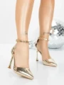 Pantofi Stiletto 5DC29 LIGHT GOLD | MEI