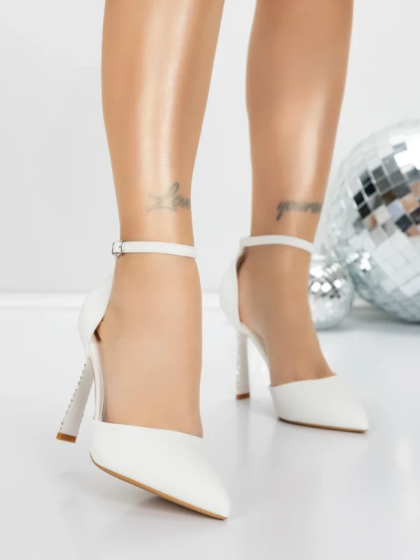 Pantofi Stiletto 5DC31 WHITE | MEI