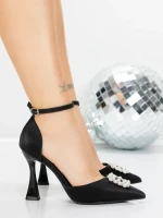 Pantofi Stiletto 5DC37 BLACK | MEI