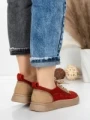 Pantofi Sport Dama din piele naturala 2535 RED | FRANCO GERARDO