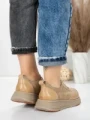Pantofi Sport Dama din piele naturala 16-2 APRICOT | FRANCO GERARDO