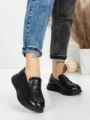 Pantofi Casual Dama din piele naturala 16-7 BLACK | FRANCO GERARDO