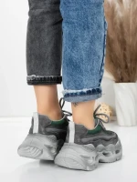 Pantofi Sport Dama din piele naturala HY6376 GREEN | FRANCO GERARDO