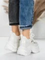 Pantofi Sport Dama cu Platforma 0897-33 WHITE | MEI