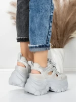 Pantofi Sport Dama cu Platforma 0897-8 GREY | MEI