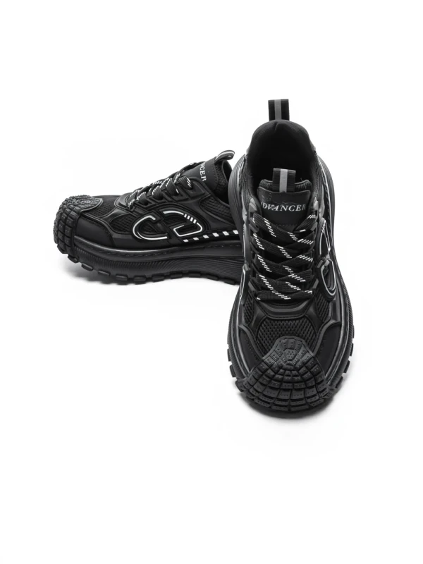 Pantofi Sport Barbati din piele naturala 9336 BLACK | ADVANCER
