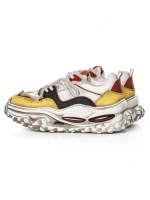 Pantofi Sport Barbati din piele naturala 95932 WHITE-RED | ADVANCER