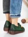 Pantofi Casual Dama din piele naturala 2553 GREEN | FORMATIONE