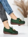 Pantofi Casual Dama din piele naturala 2553 GREEN | FORMATIONE