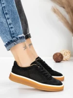 Pantofi Sport Dama din piele naturala 2501-1 BLACK | ADVANCER