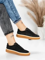 Pantofi Sport Dama din piele naturala 2501-1 BLACK | ADVANCER