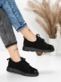 Pantofi Casual Dama din piele naturala 556 BLACK | FORMATIONE