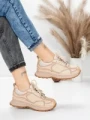 Pantofi Sport Dama din piele naturala 10018 CREAM | FRANCO GERARDO