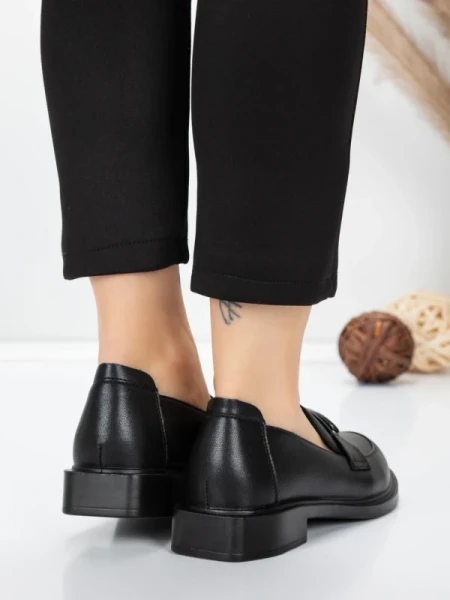 Pantofi Casual Dama din piele naturala 11520-176 BLACK | ADVANCER