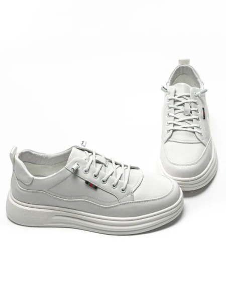 Pantofi Sport Barbati din piele naturala W27017 WHITE | ADVANCER