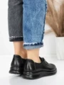Pantofi Casual Dama din piele naturala 5712567 BLACK | ADVANCER